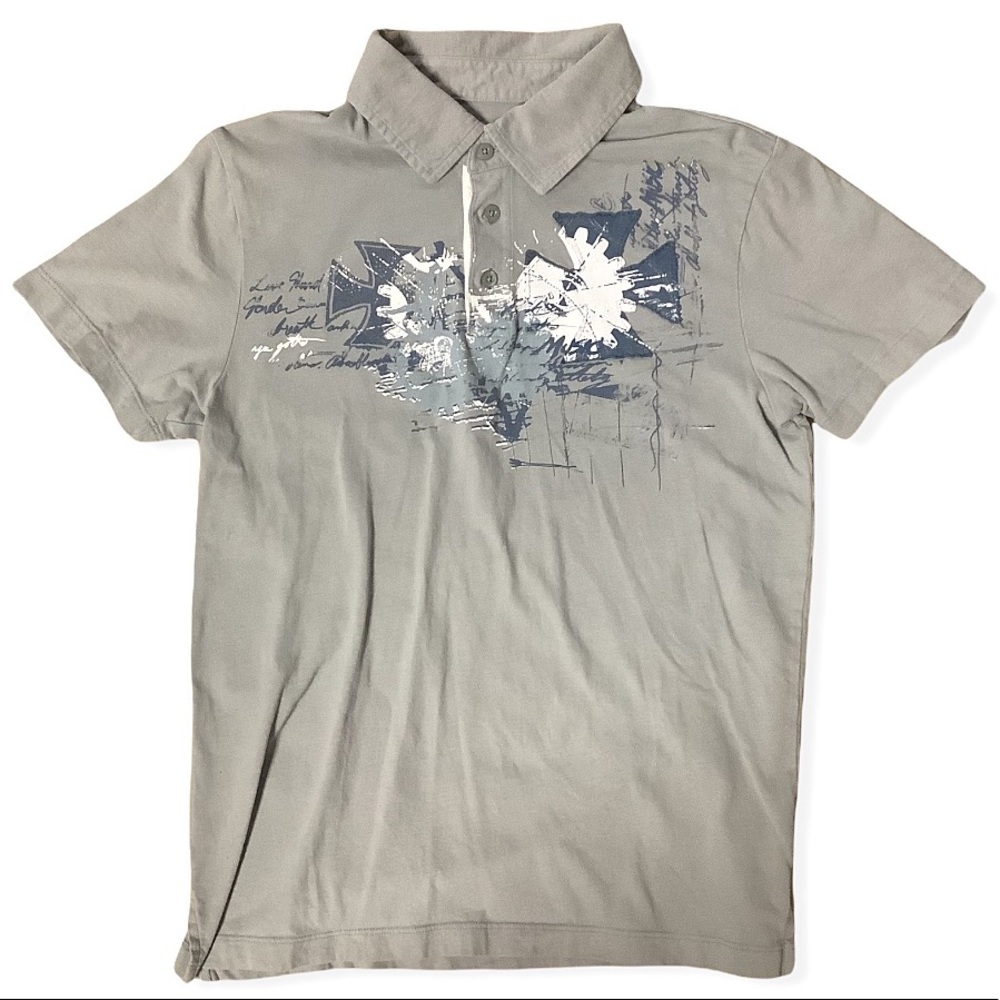 GUESS Gray Buttoned&Collared Shirt-Size Boys M (8)